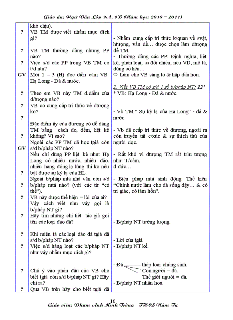 image for page Giáo án ngữ văn 9 học kì I