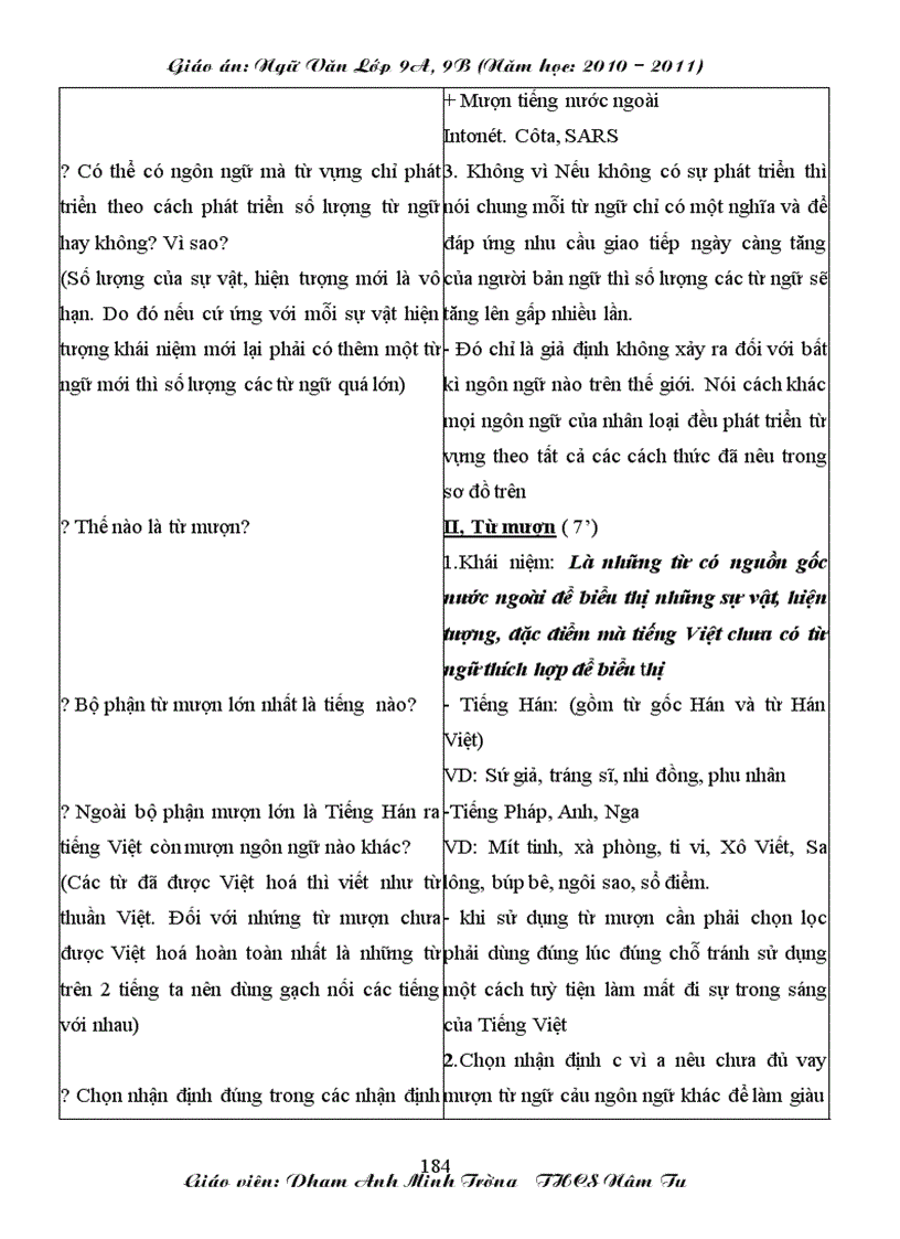 image for page Giáo án ngữ văn 9 học kì I