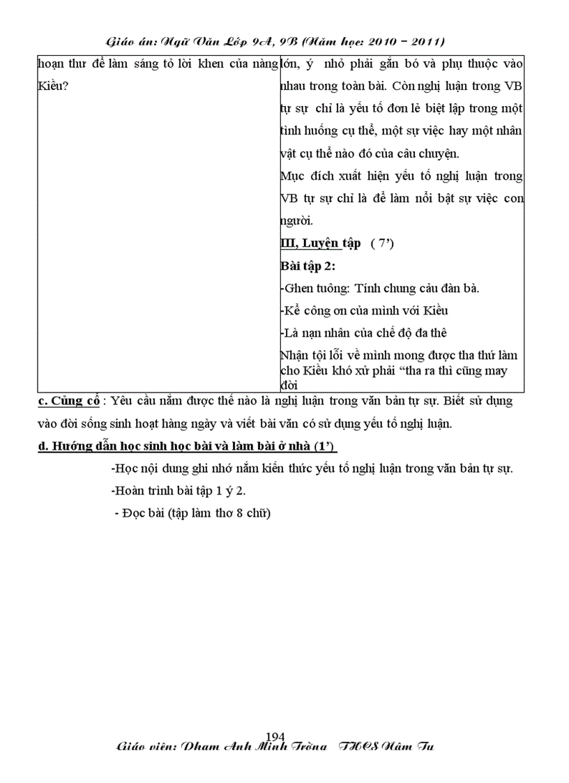 image for page Giáo án ngữ văn 9 học kì I