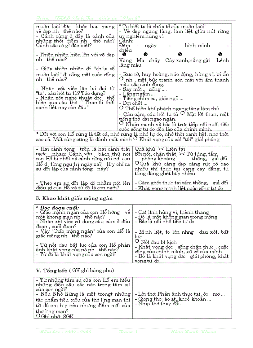 image for page Giáo án ngữ văn lớp 8 học kì II