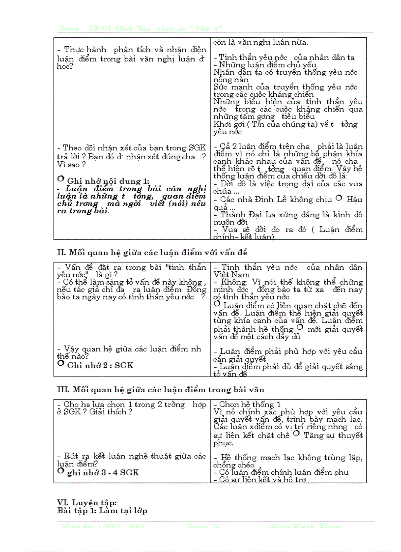 image for page Giáo án ngữ văn lớp 8 học kì II