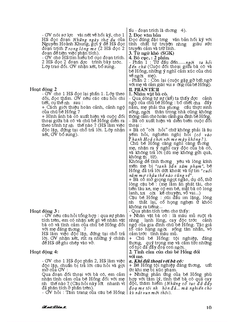 image for page Giáo án ngữ văn lớp 8 kỳ 1