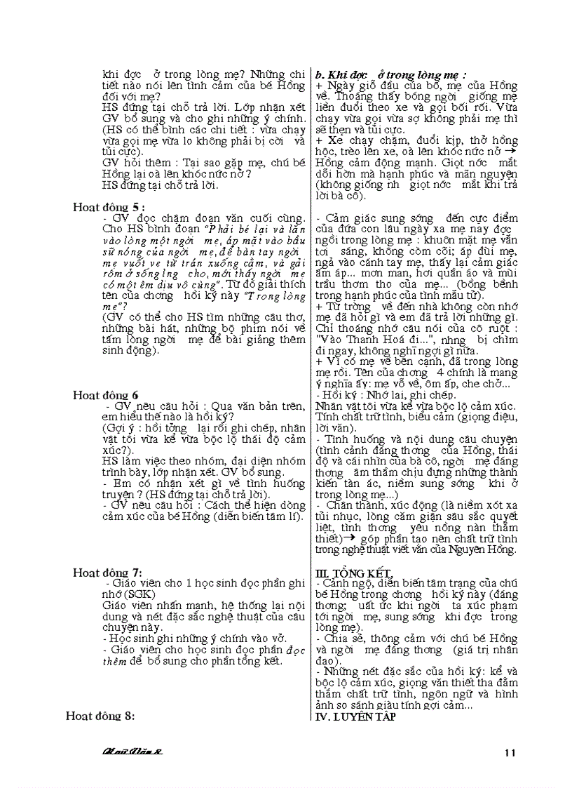 image for page Giáo án ngữ văn lớp 8 kỳ 1