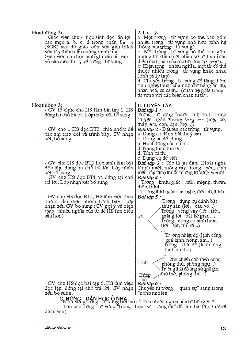 image for page Giáo án ngữ văn lớp 8 kỳ 1