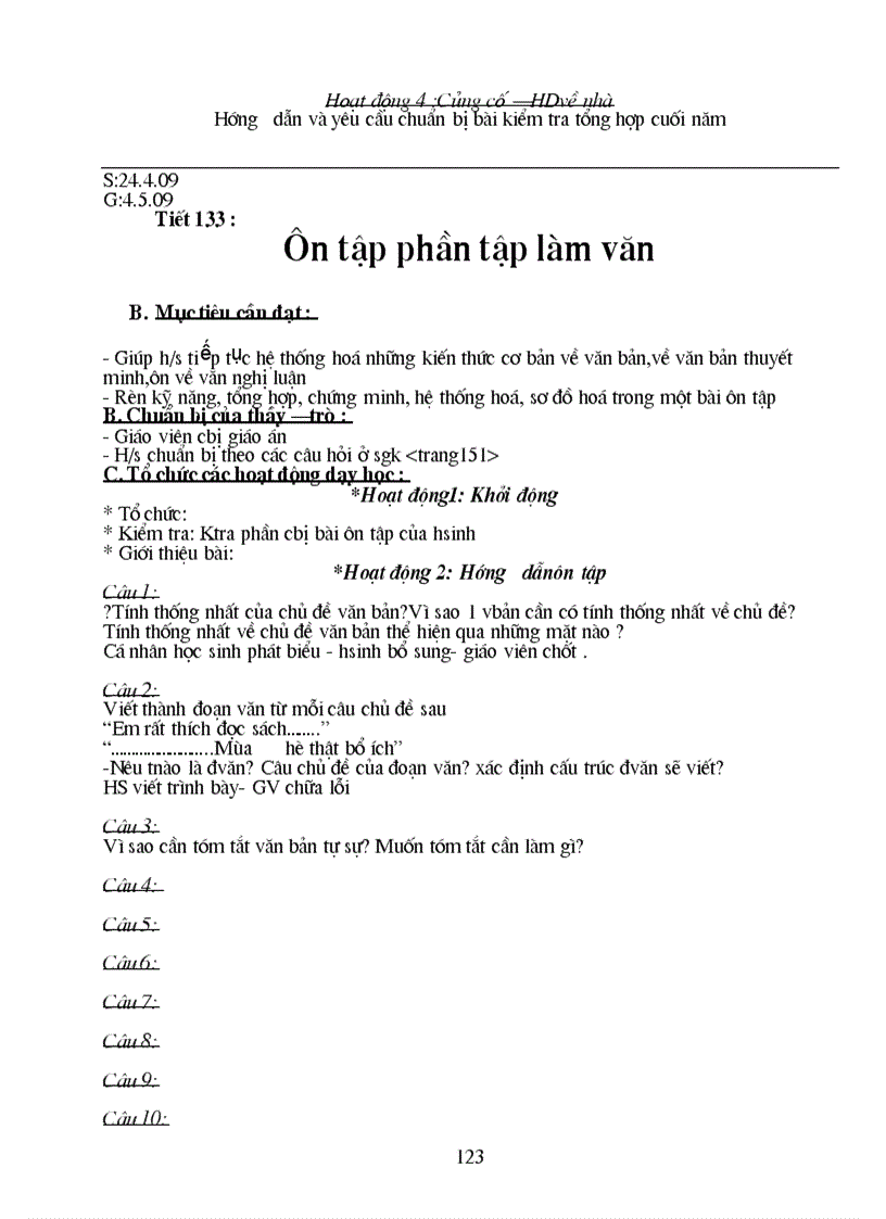 image for page Giáo án ngữ văn lớp 8 kỳ 2 1