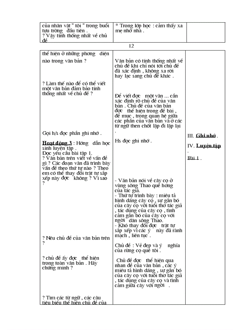 image for page Giáo án ngữ văn8 3 cột chuẩn KTKN