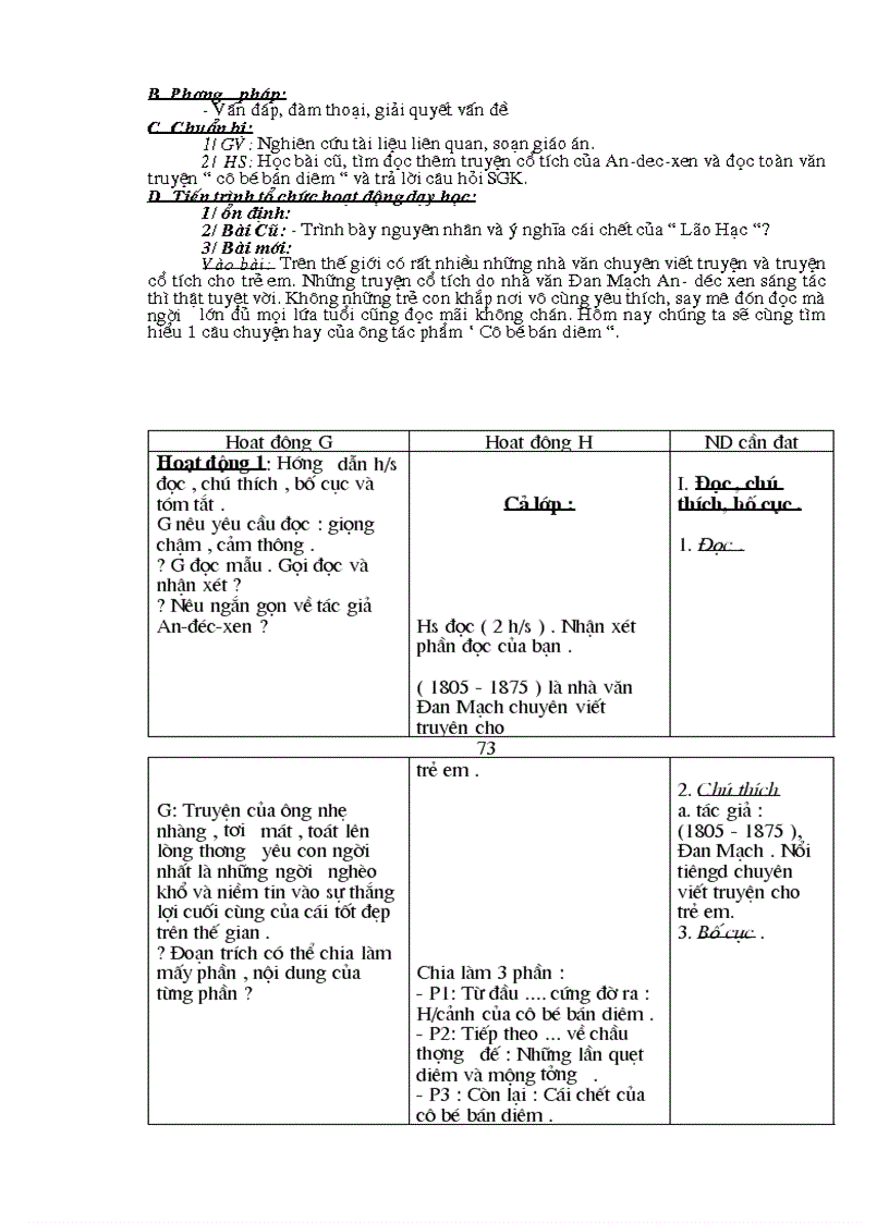 image for page Giáo án ngữ văn8 3 cột chuẩn KTKN