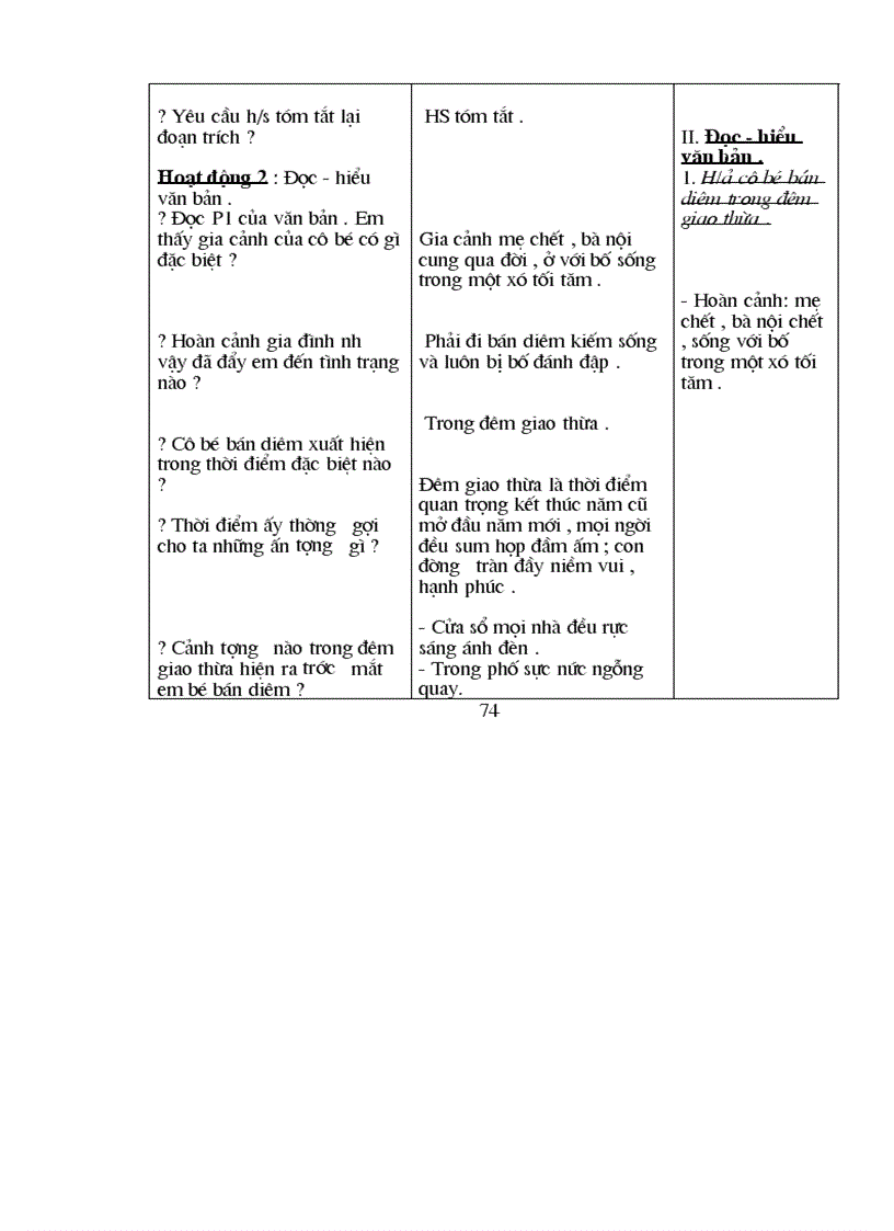 image for page Giáo án ngữ văn8 3 cột chuẩn KTKN