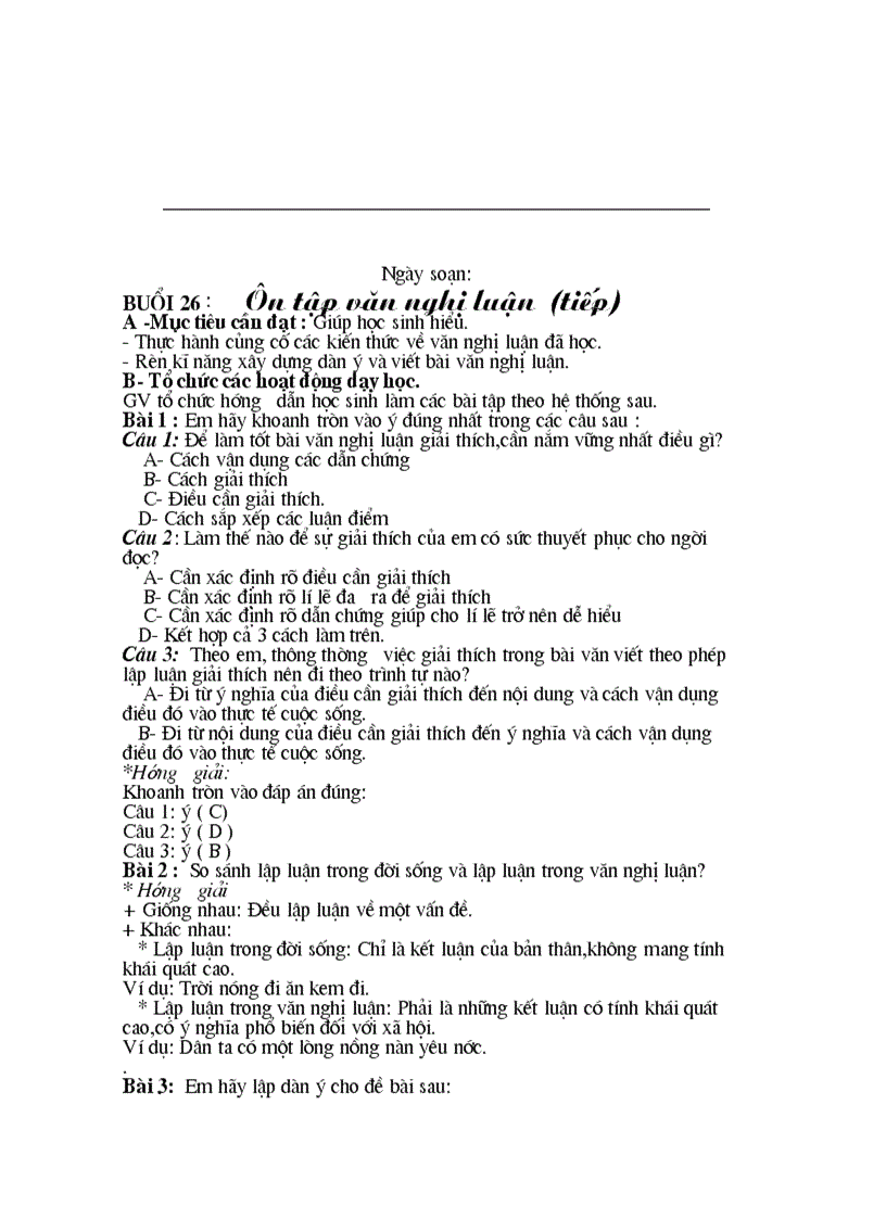 image for page Giáo án ôn tập nv7