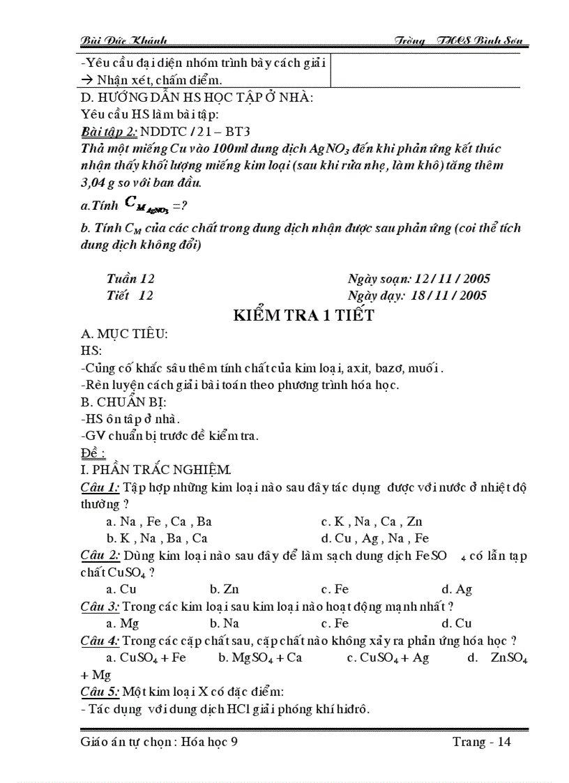 image for page Giao an tu chon Hoa 9