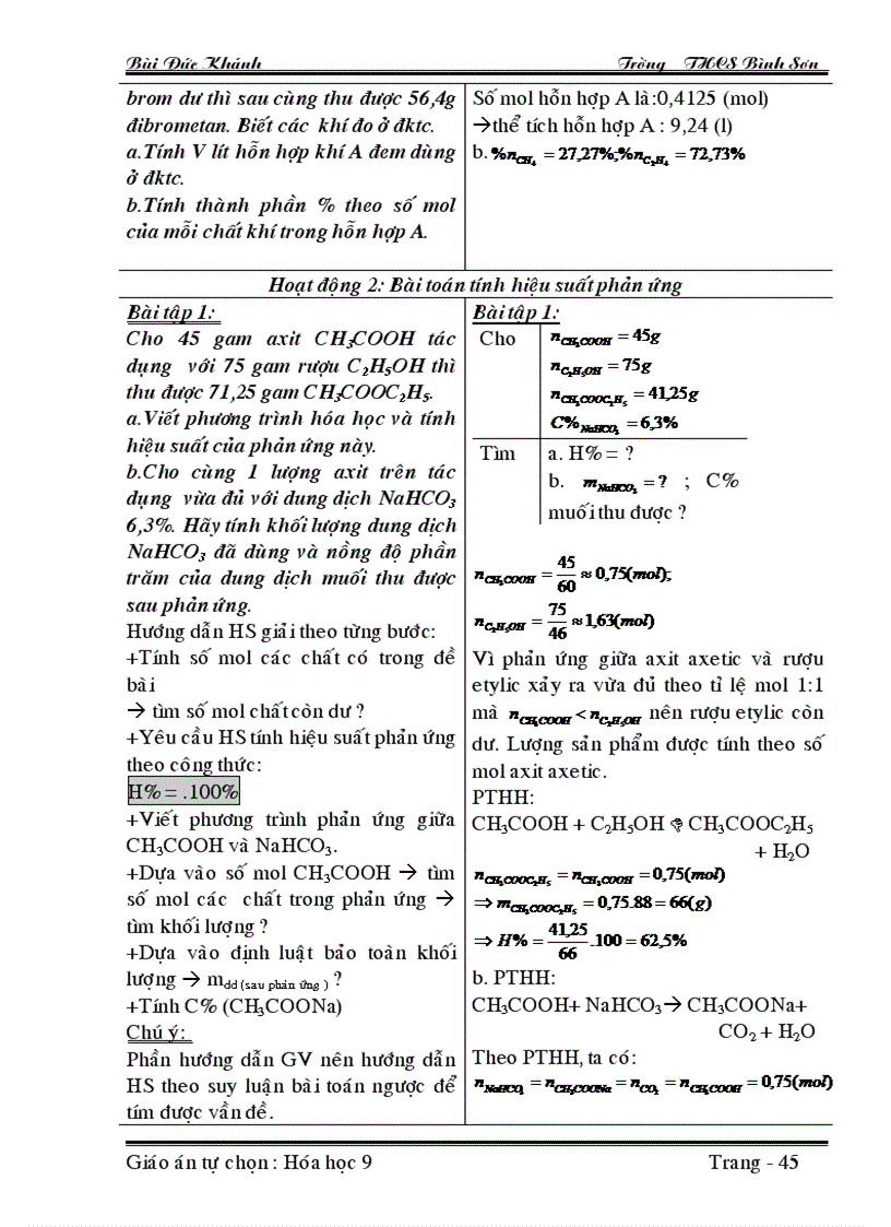 image for page Giao an tu chon Hoa 9