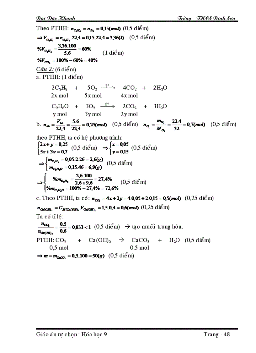 image for page Giao an tu chon Hoa 9