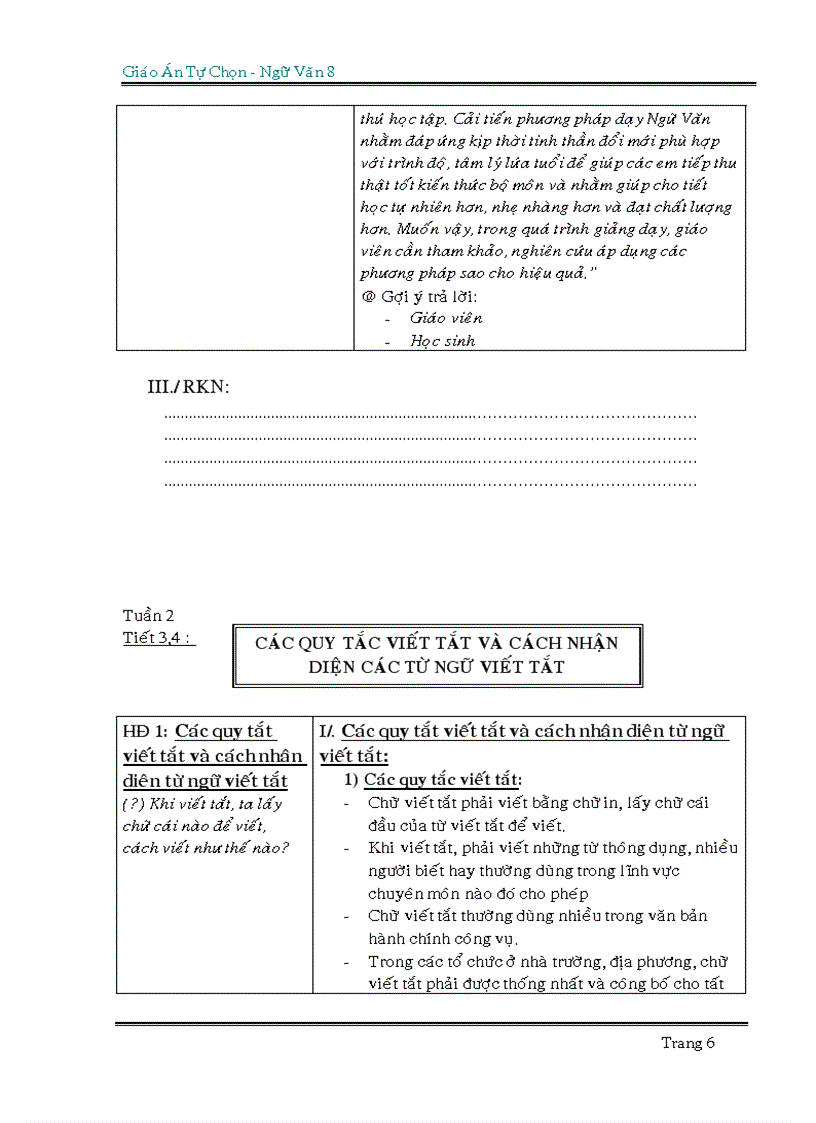 image for page Giáo án tự chọn môn ngữ văn cho năm học 2009 2010