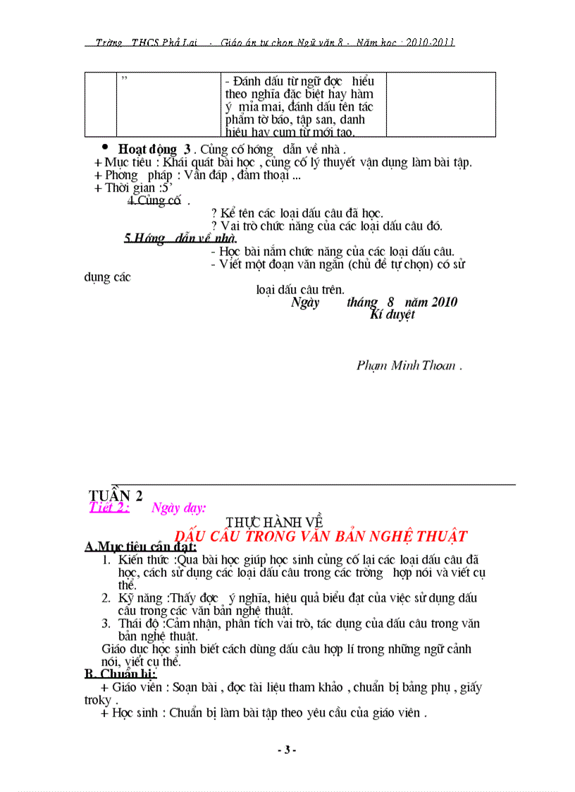 image for page Giáo án tự chọn văn 8 2010 2011