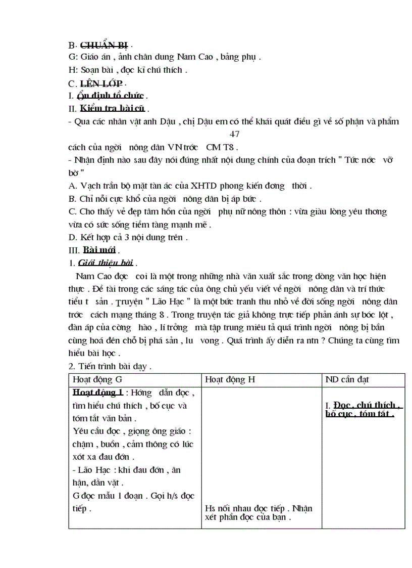 image for page Giáo án văn 8 cả năm 3 cột 2010 2011