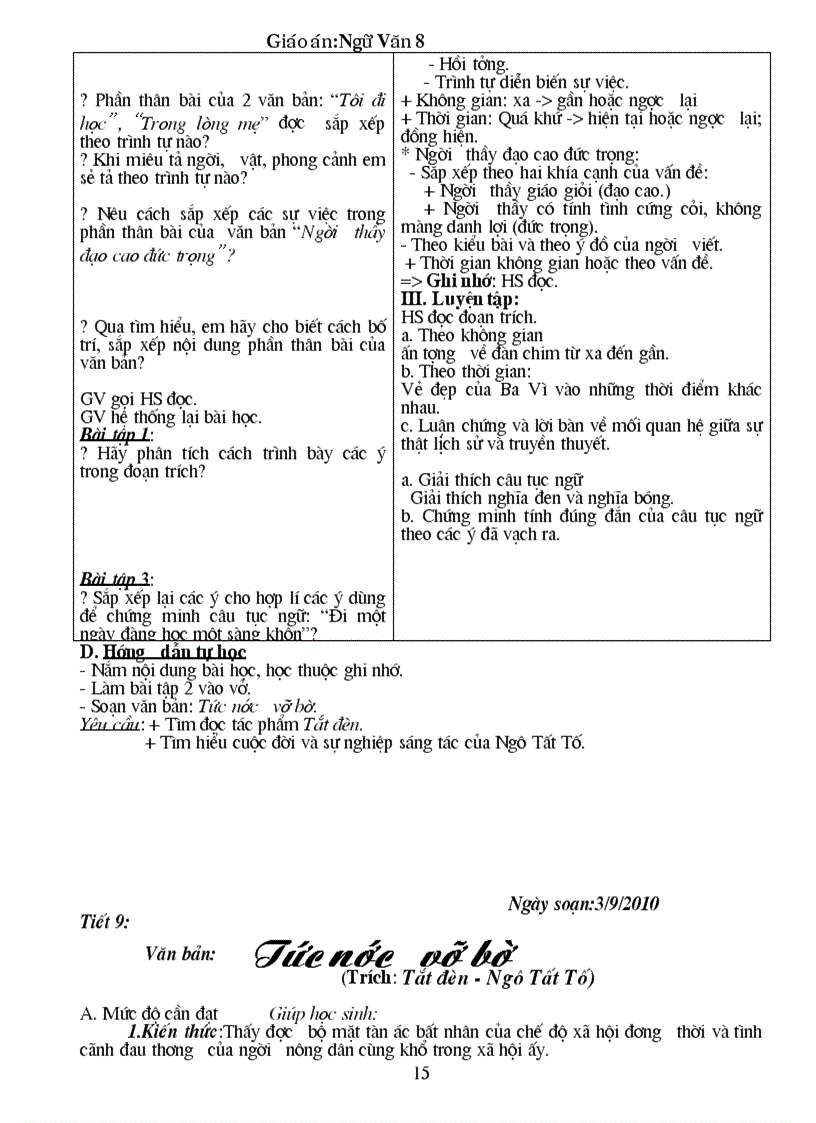 image for page Giao an Van 8 Chuan KT