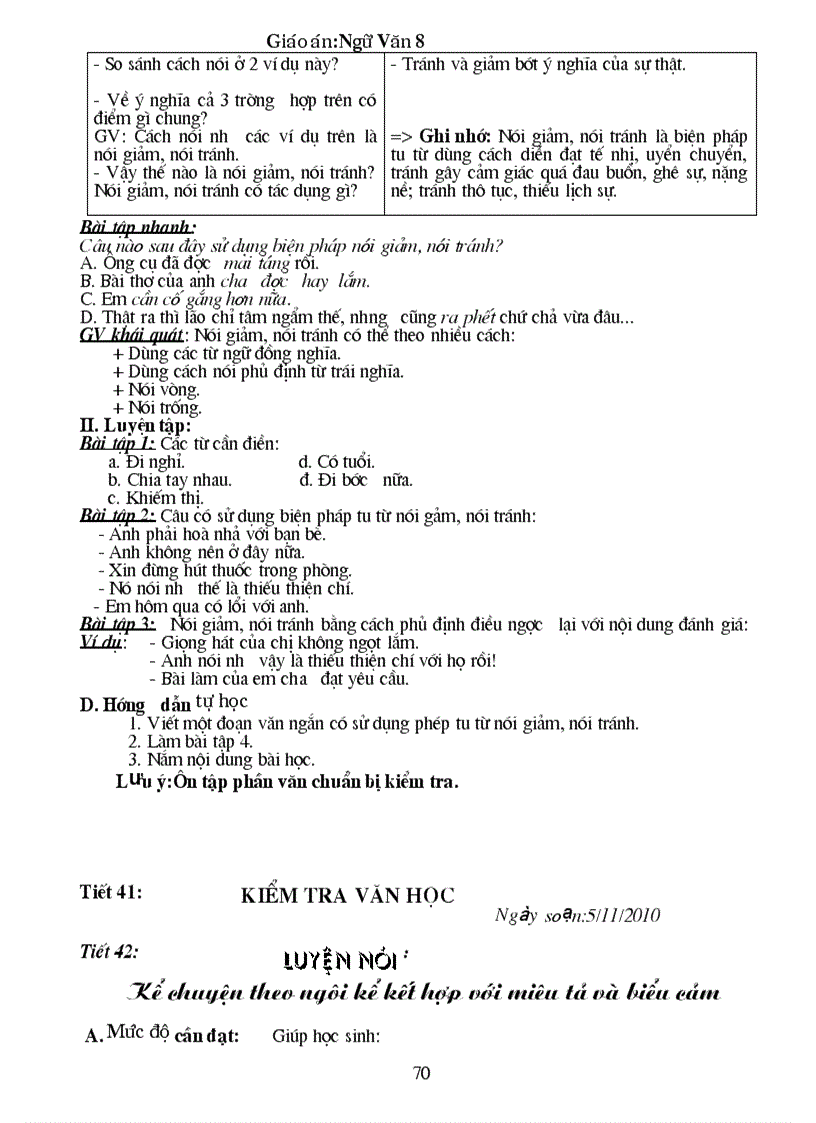 image for page Giao an Van 8 Chuan KT