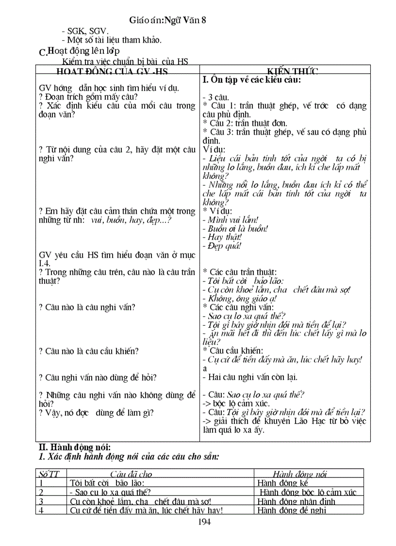 image for page Giao an Van 8 Chuan KT