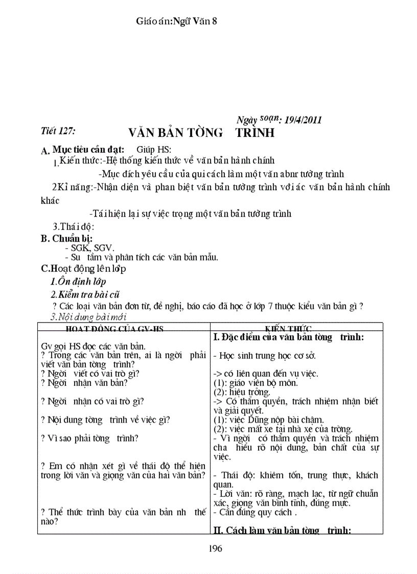 image for page Giao an Van 8 Chuan KT