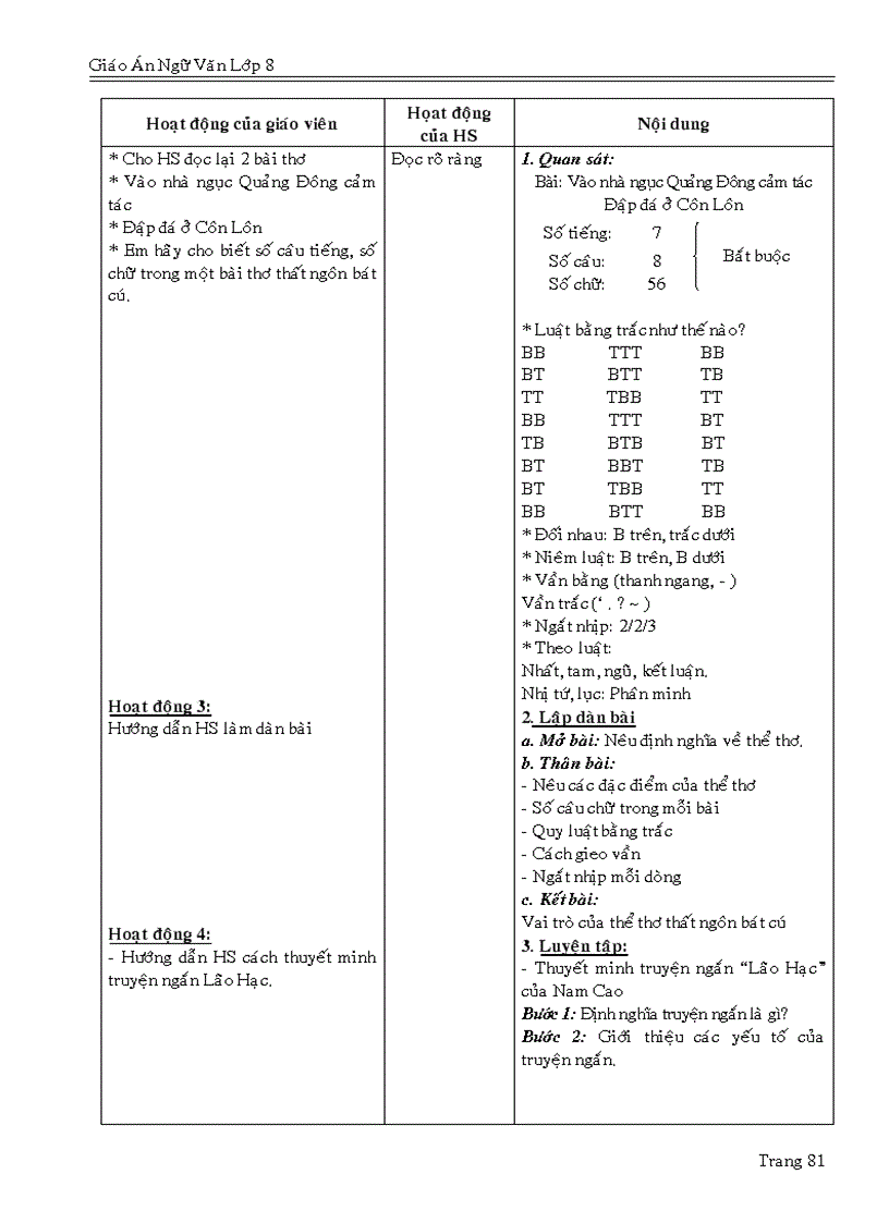 image for page Giáo án văn 8 học kì II