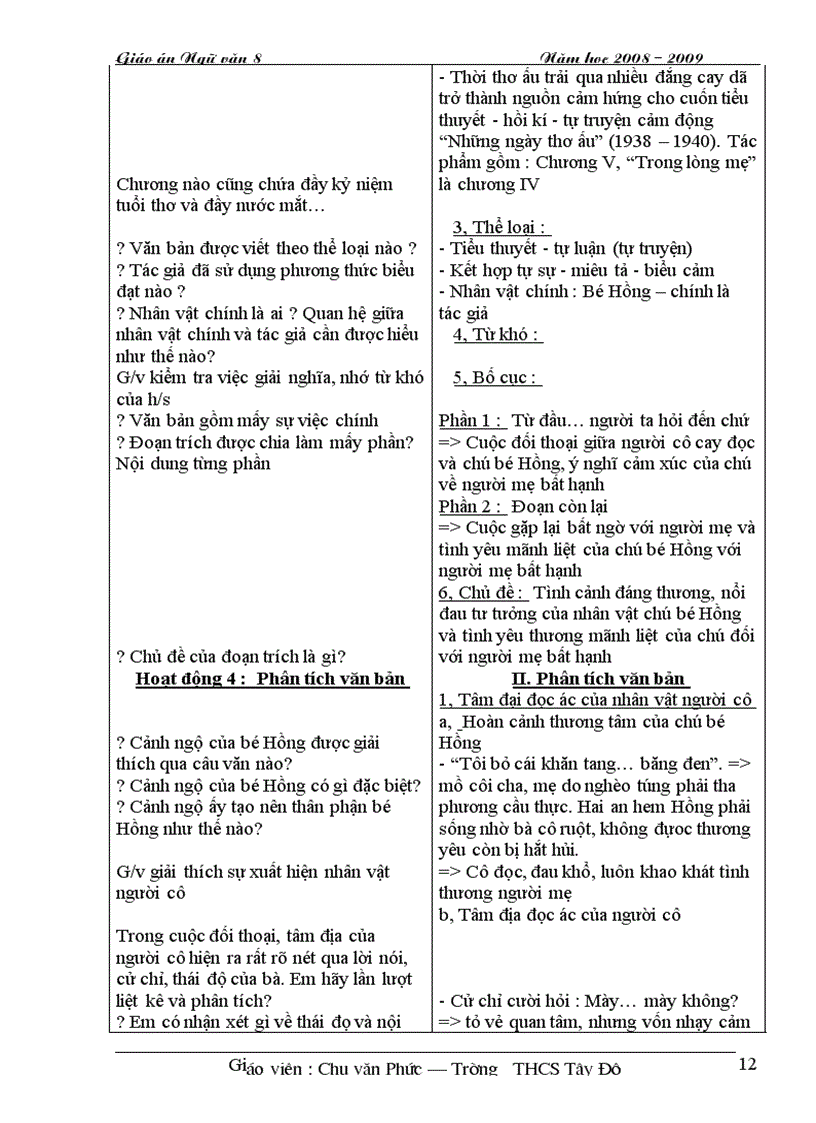 image for page Giao an Van 8 T1