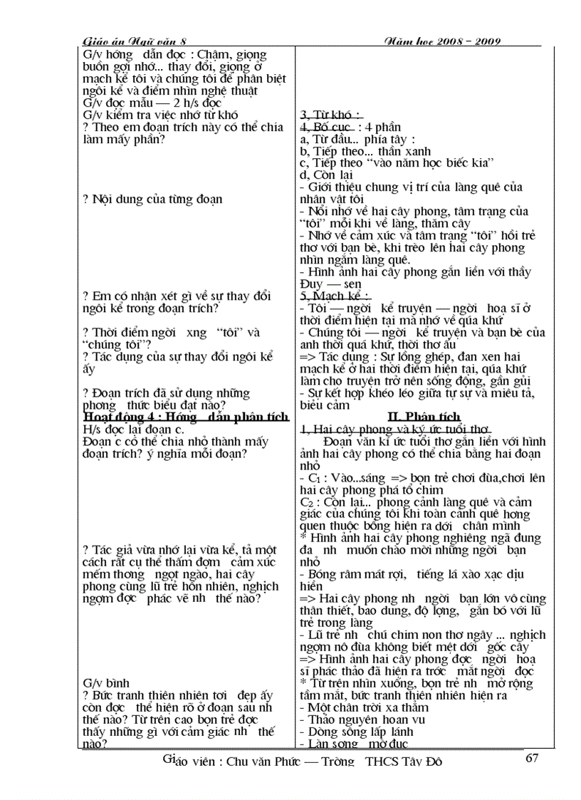 image for page Giao an Van 8 T1