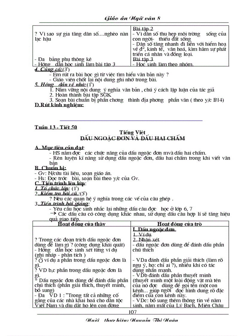 image for page Giáo an văn 8 Tuần 13 19