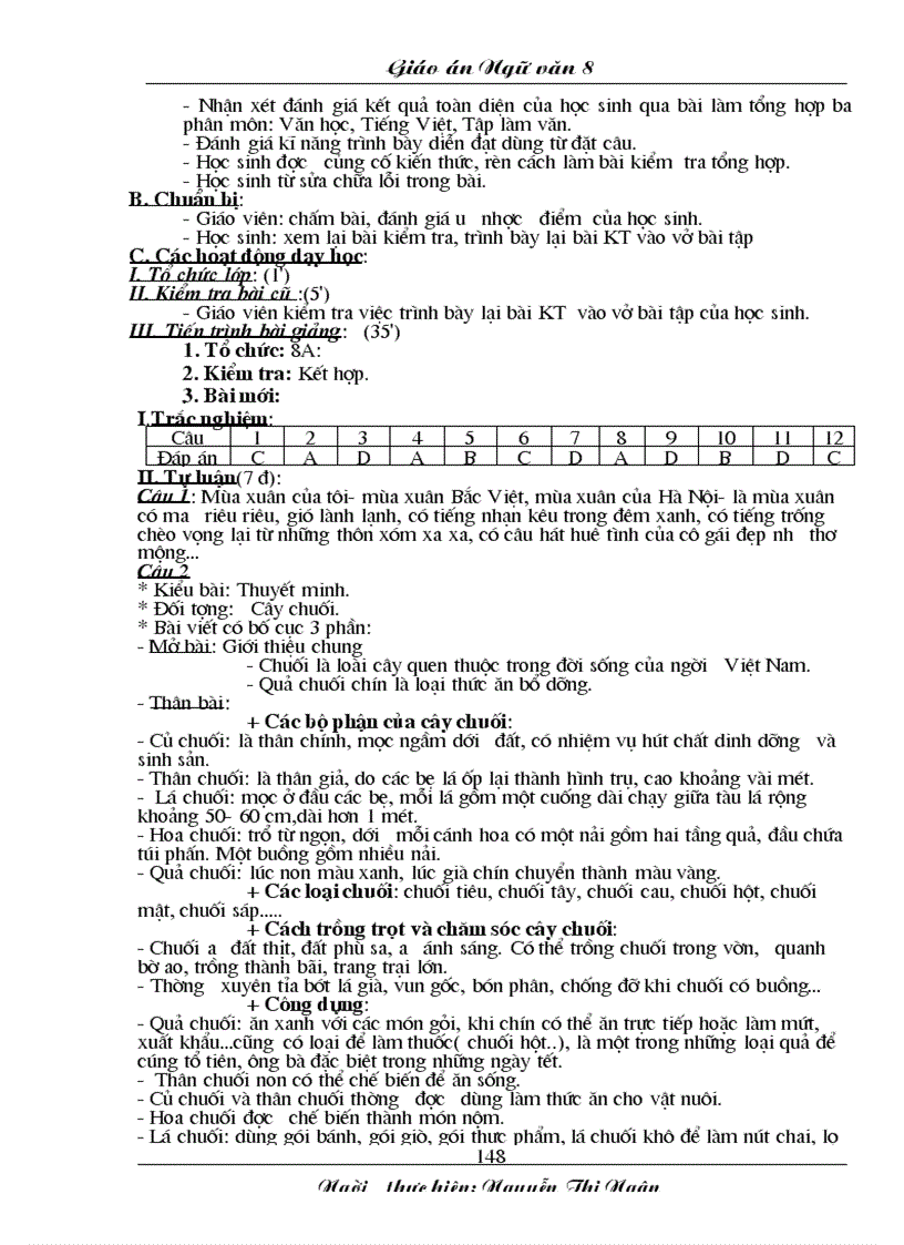 image for page Giáo an văn 8 Tuần 13 19