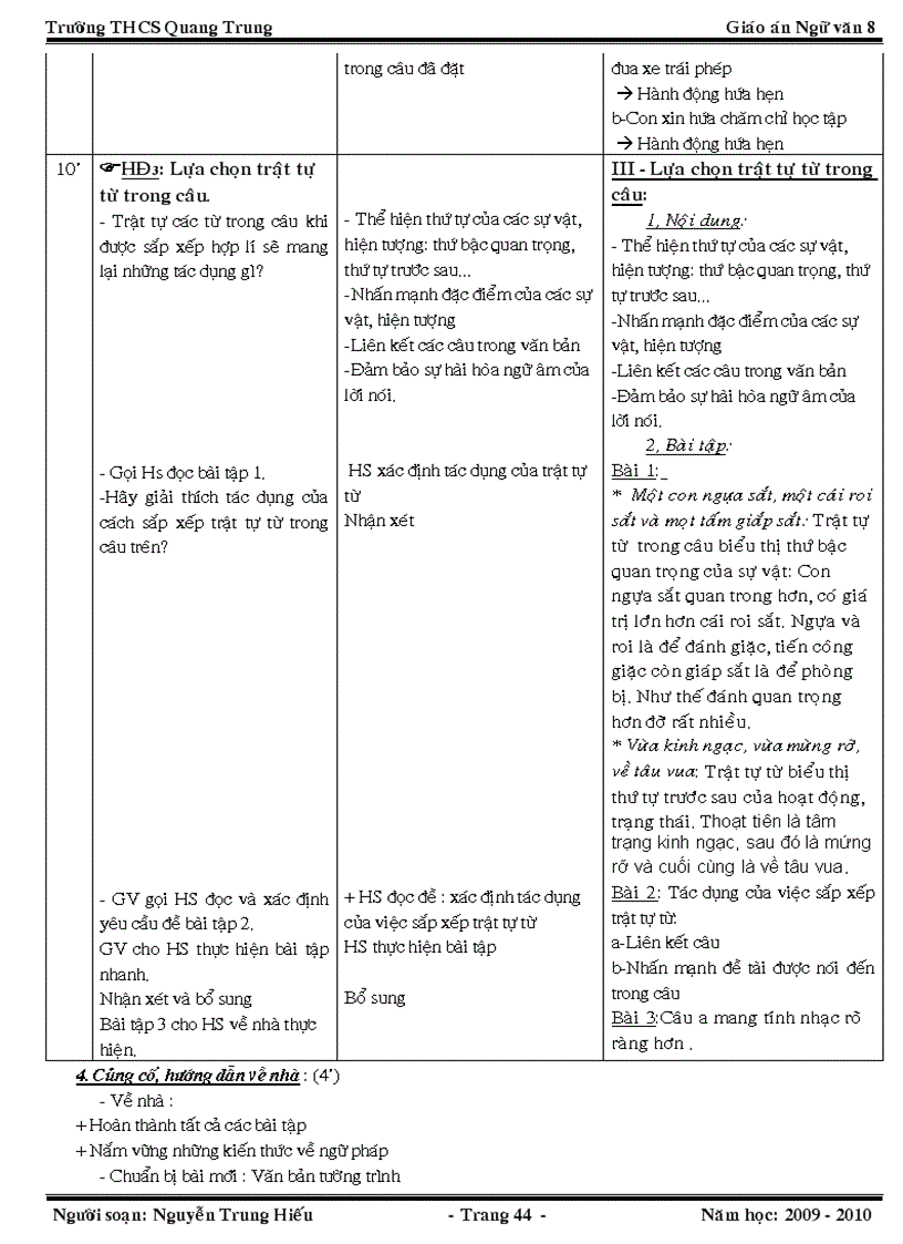 image for page Giao an van 8 tuan 32 4 cot