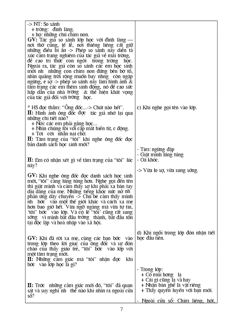 image for page Giao án văn lớp 8 được soan rất công phu và đầy đủ