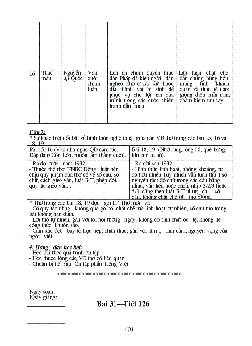 image for page Giao án văn lớp 8 được soan rất công phu và đầy đủ