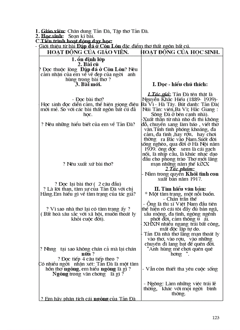 image for page Giáo án ngữ văn 8 hay 1