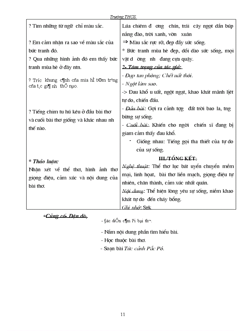 image for page Giáo án ngữ văn 8 HK2 1