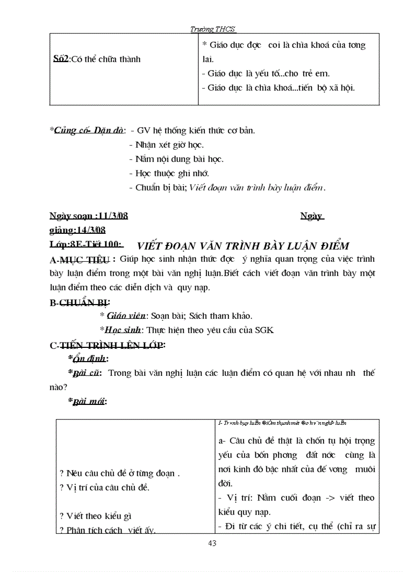 image for page Giáo án ngữ văn 8 HK2 1