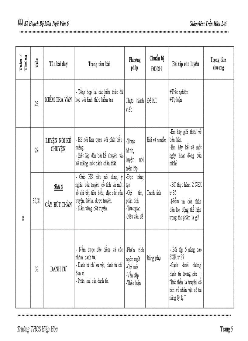 Giáo án văn 6 1