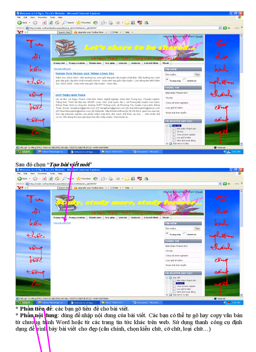 image for page HD cách đưa bài giảng lên thư viện