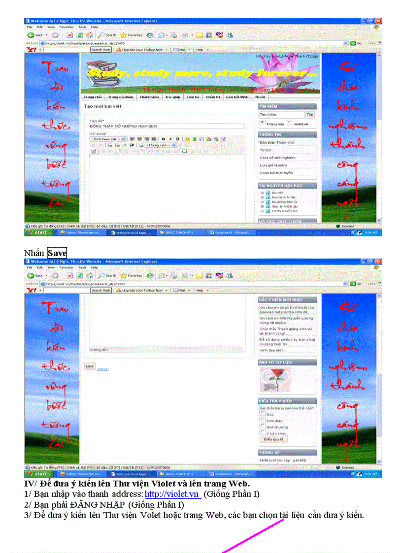 image for page HD cách đưa bài giảng lên thư viện
