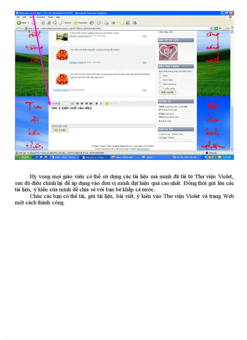 image for page HD cách đưa bài giảng lên thư viện