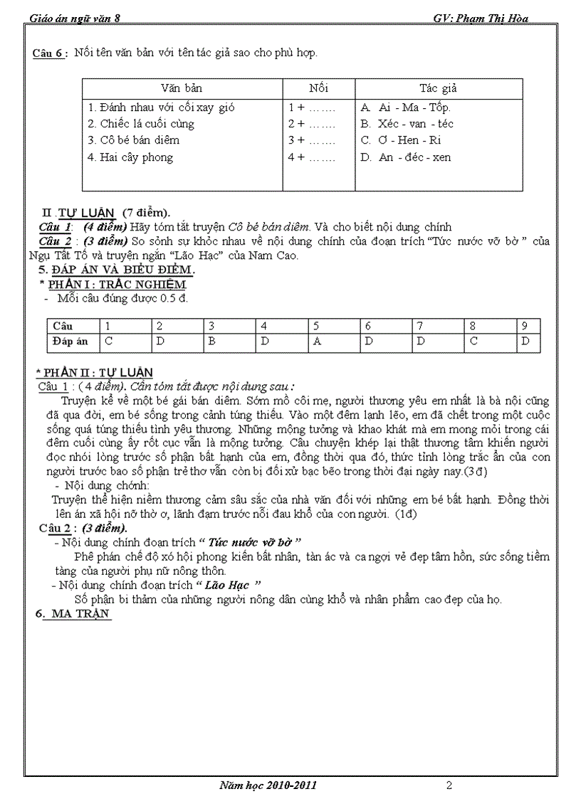 image for page HÒA GA Văn 8 tuần 11