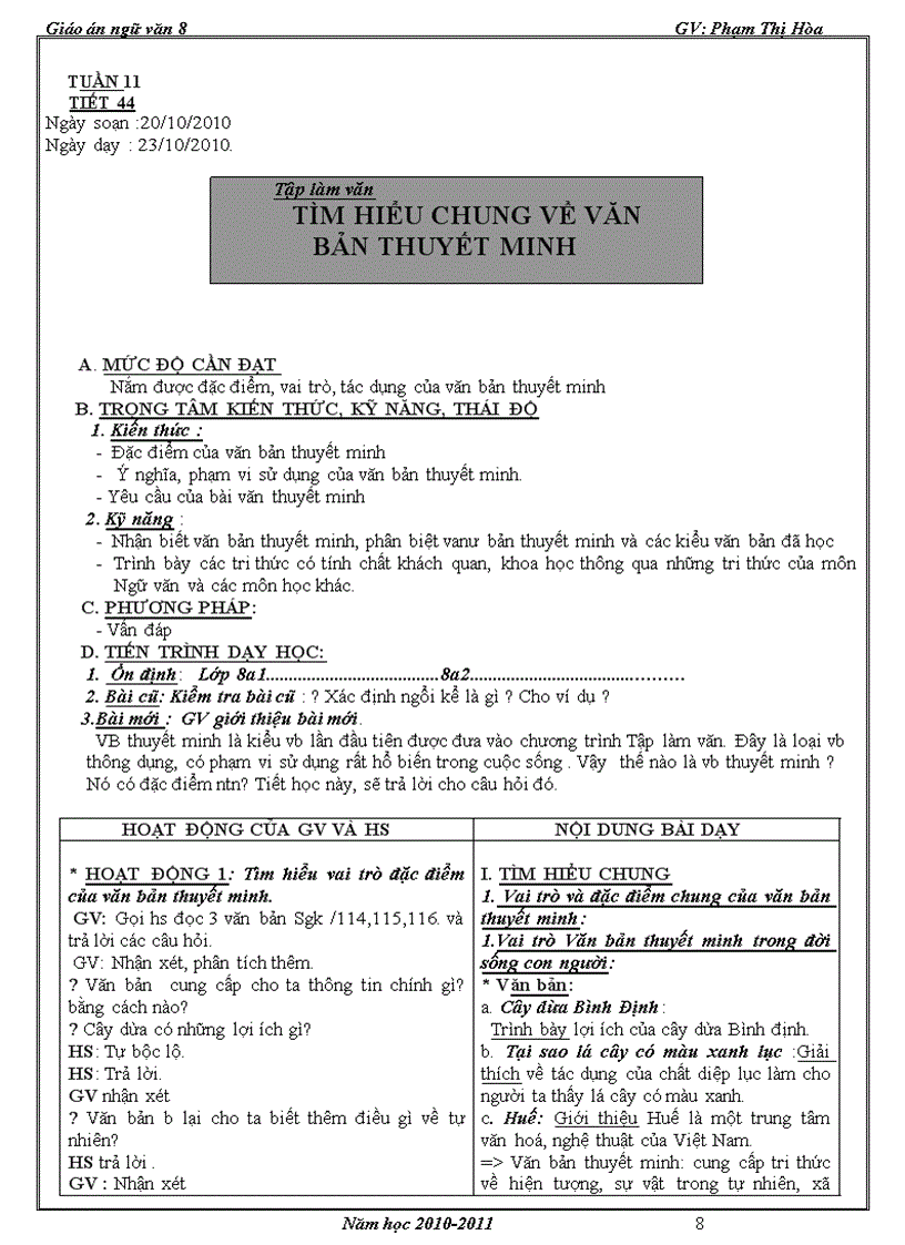 image for page HÒA GA Văn 8 tuần 11