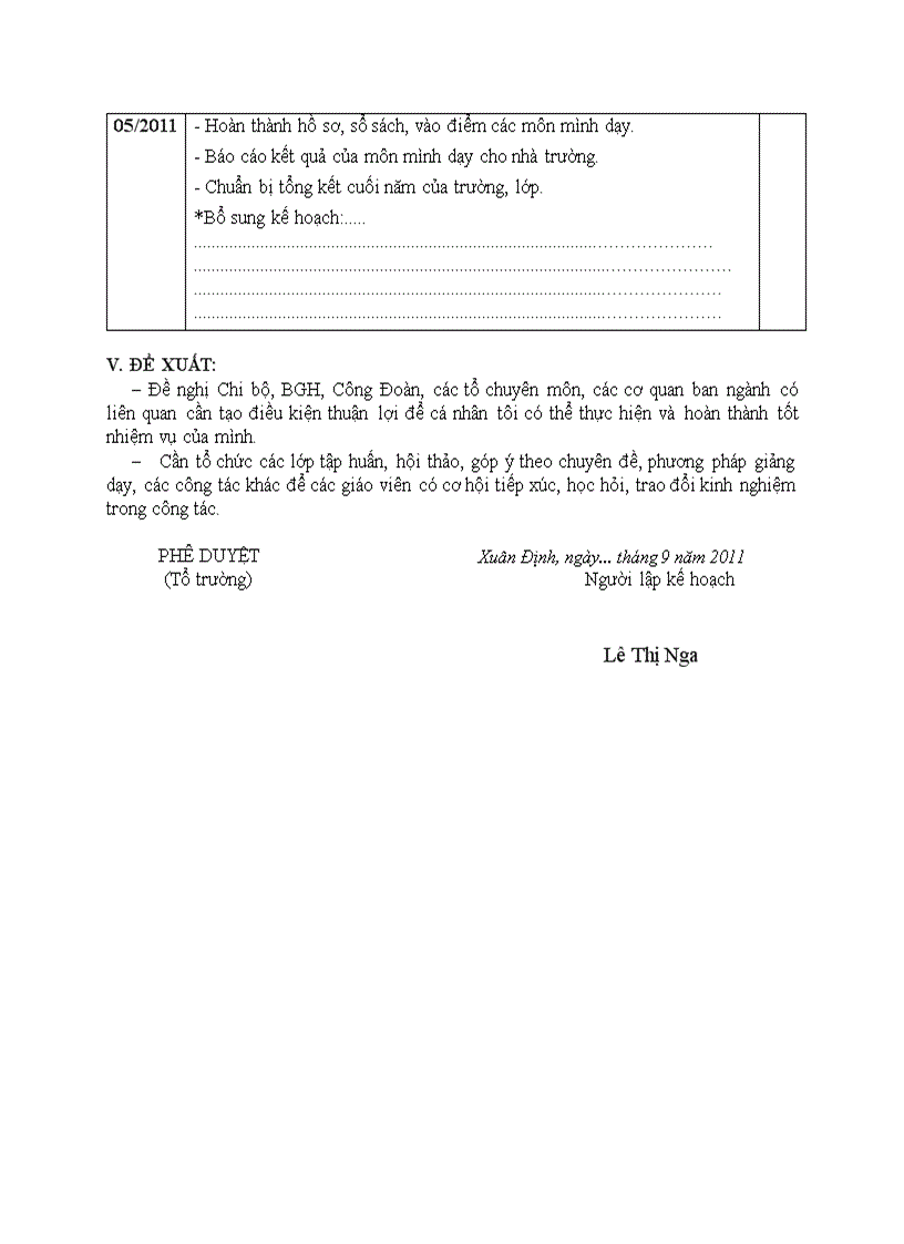 image for page Ke hoach hoat dong ca nhan chuan