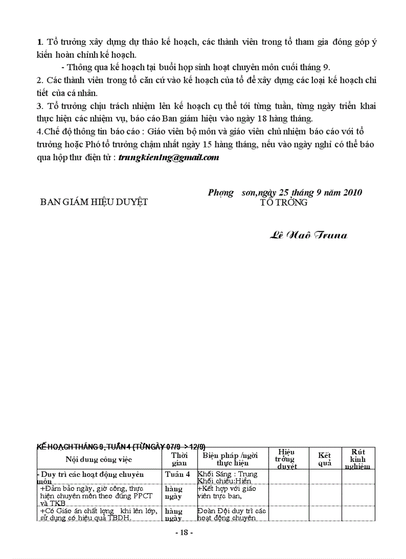 image for page Kế hoạch tổ KHTN