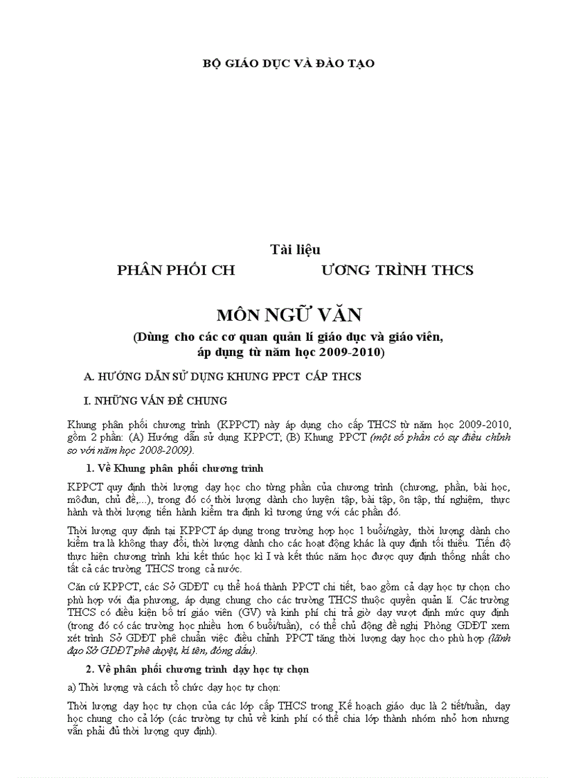 image for page Khung phan phoi chuong trinh