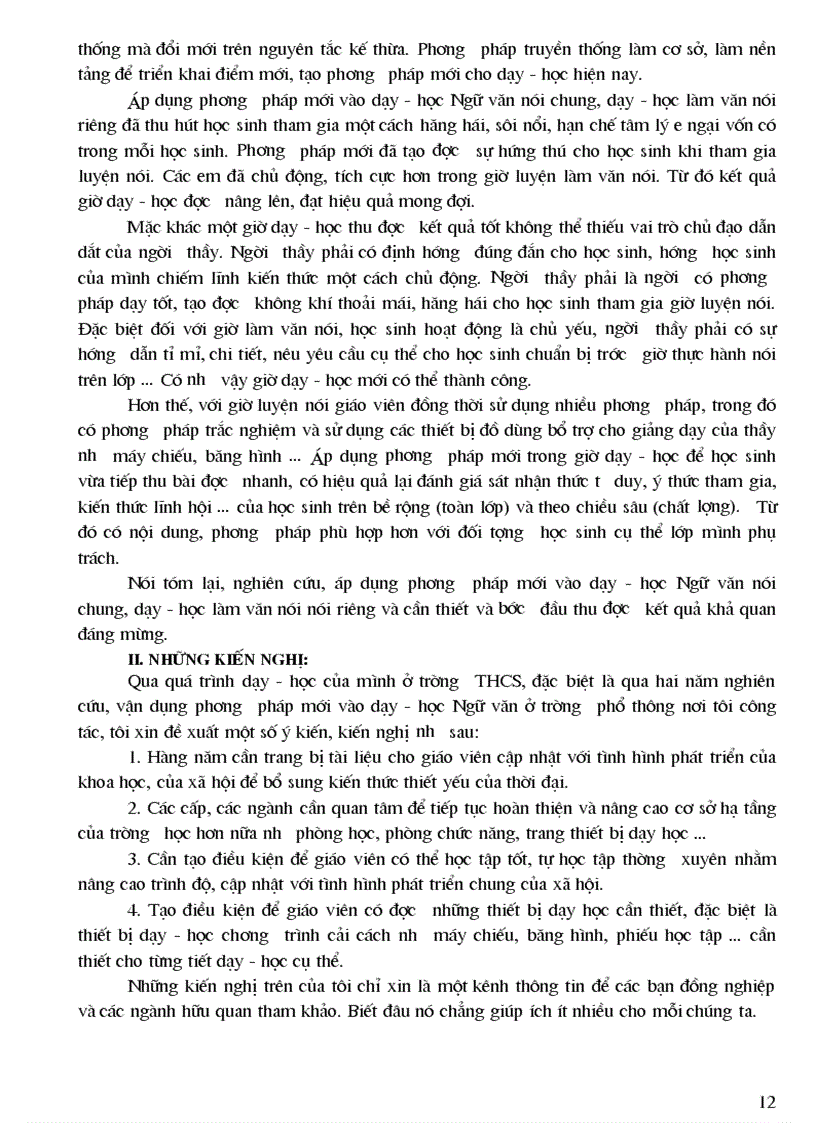 image for page Kinh nghiệm Đổi mới PP dạy học giờ luyện nói