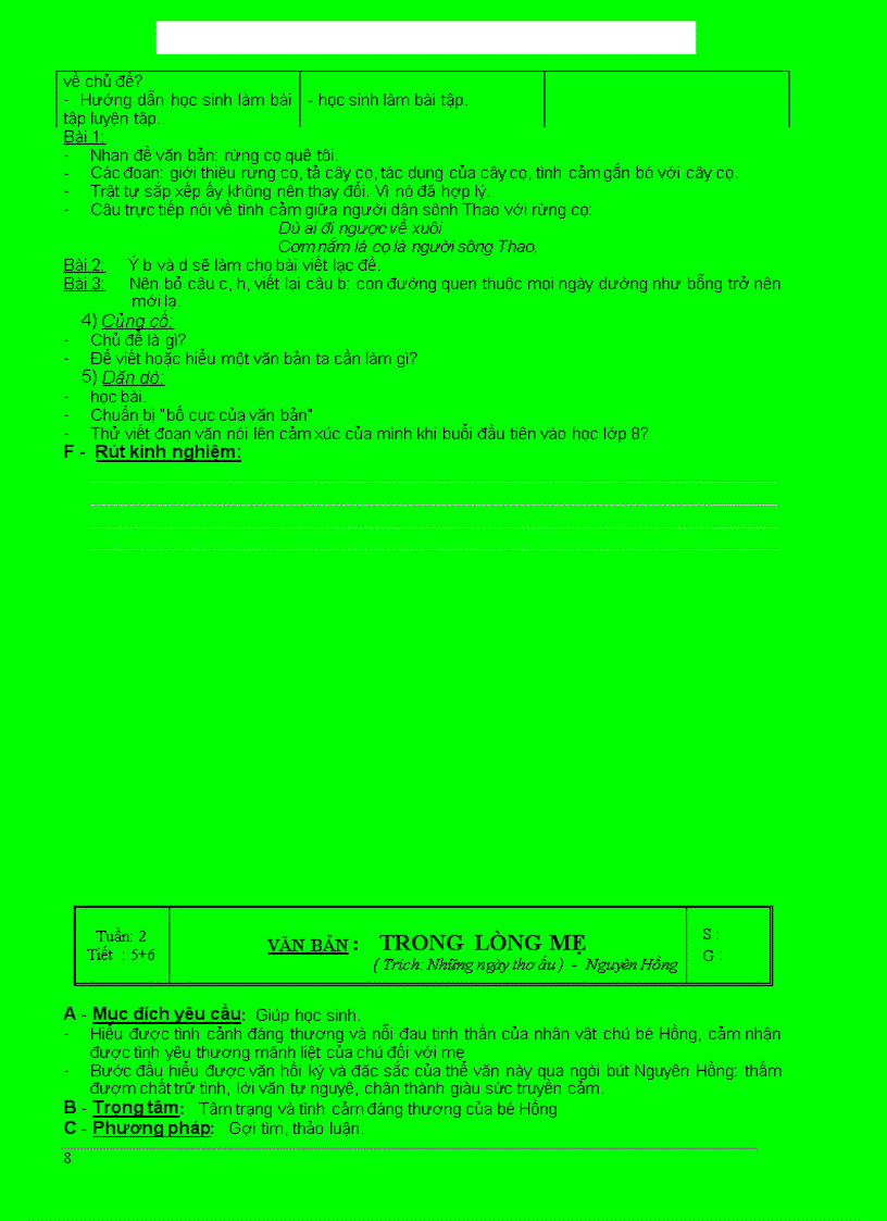 image for page Ngữ văn 8 chuẩn KTKN