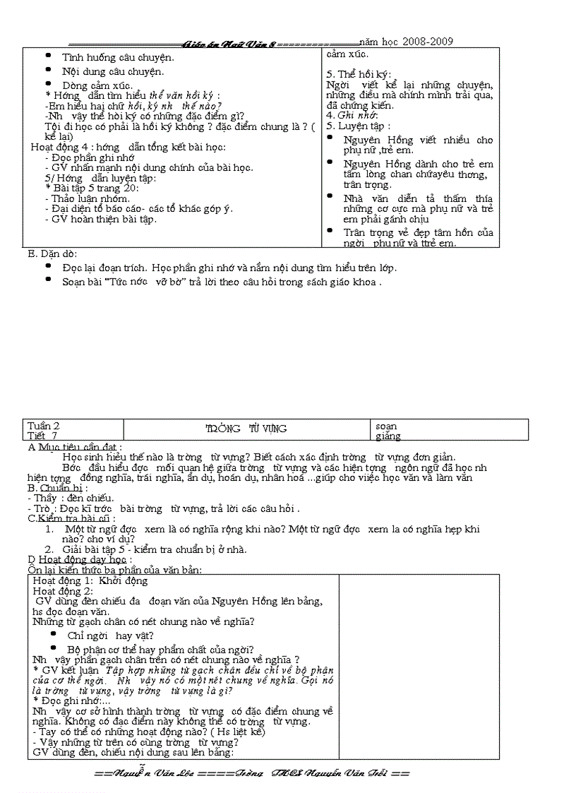 image for page Ngữ văn 8 HK I