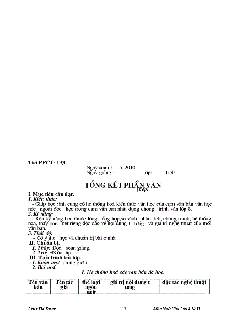 image for page Ngữ văn 8 Học kì II