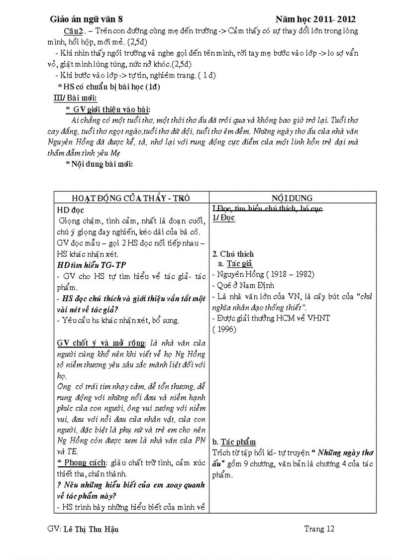 image for page Ngữ văn 8 kì 1