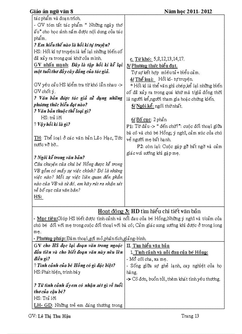 image for page Ngữ văn 8 kì 1