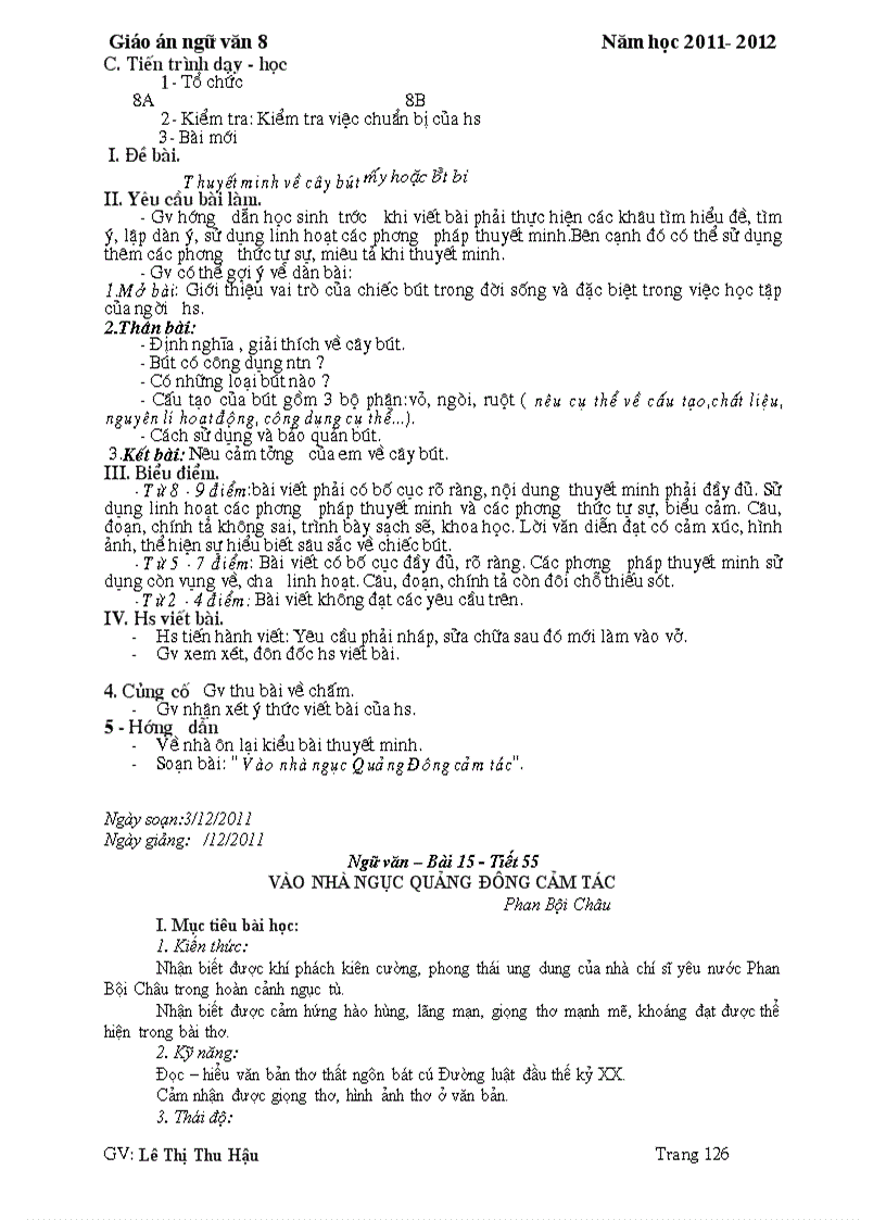 image for page Ngữ văn 8 kì 1